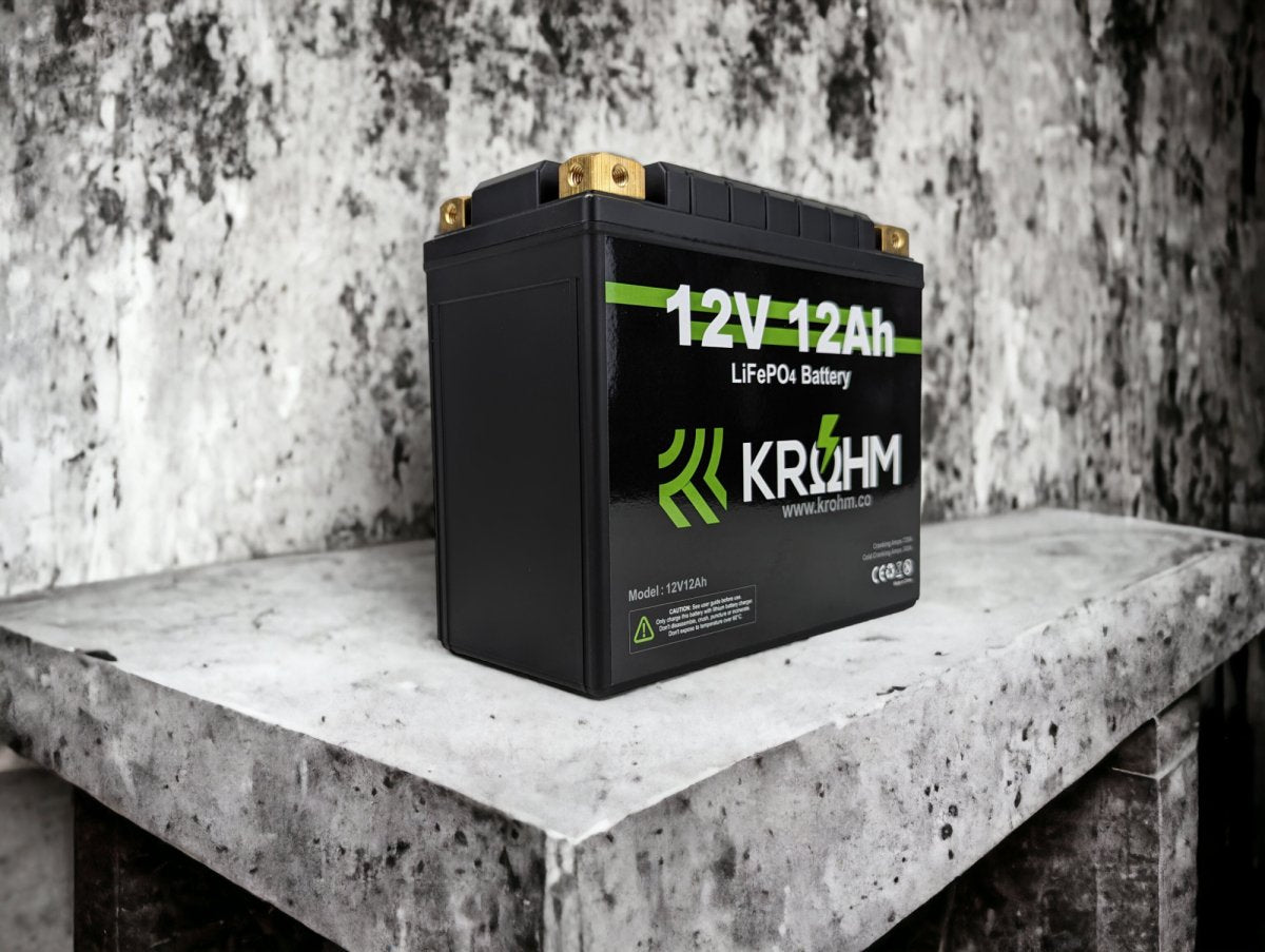 Krohm 12V 12Ah High Draw Battery - Krohm - Lithium Battery