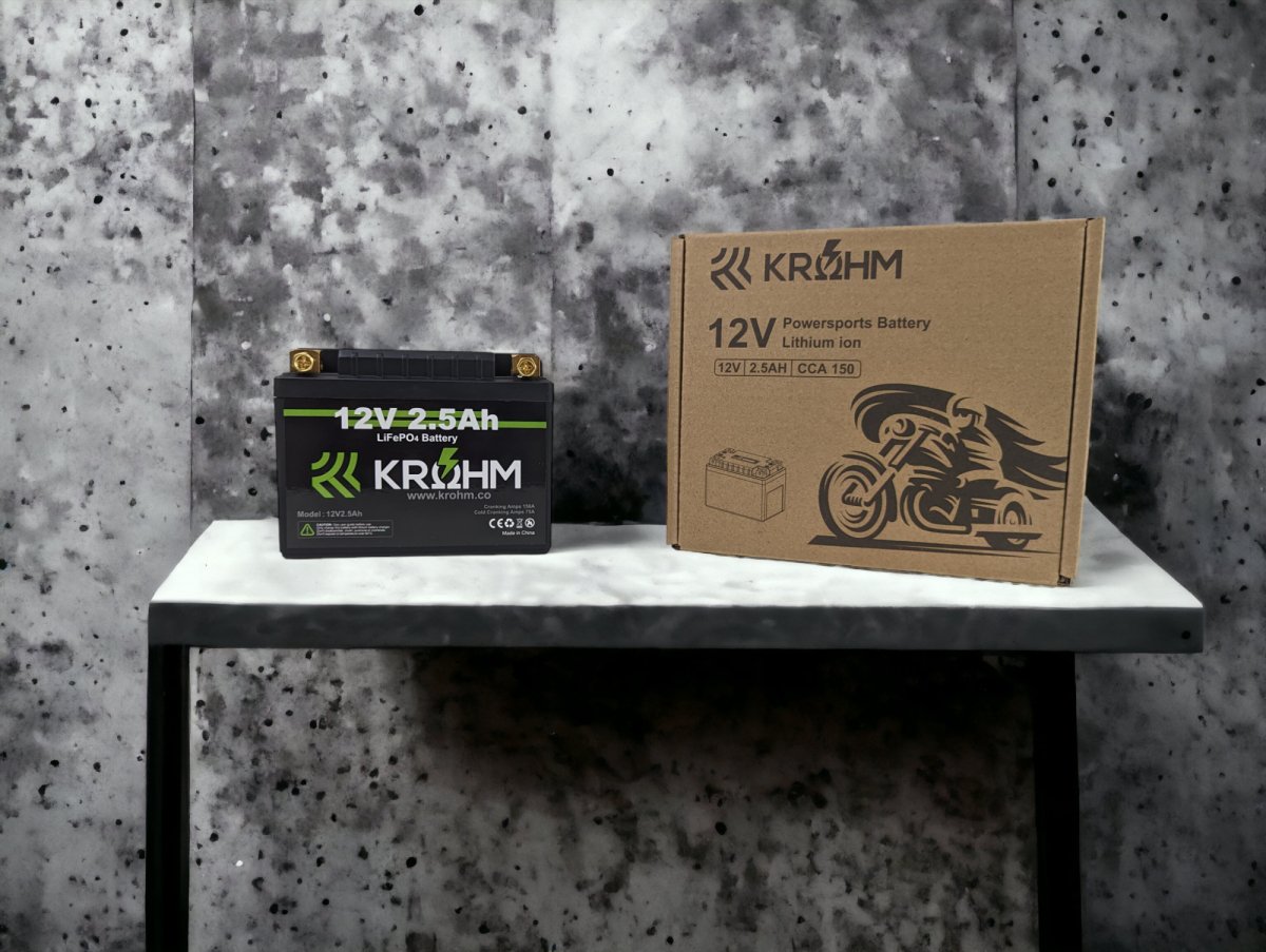 Krohm 12V 2.5Ah High Draw Battery - Krohm - Lithium Battery
