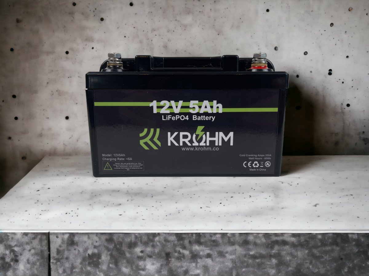 Krohm 12V 5Ah High Draw Powersports Battery - COMING SOON - Krohm - Lithium Battery