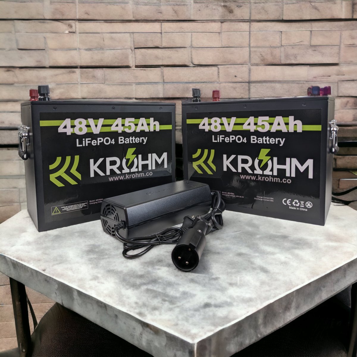Krohm LiFePO4 48V 90Ah Battery Golf Cart Bundle - Krohm - Lithium Battery