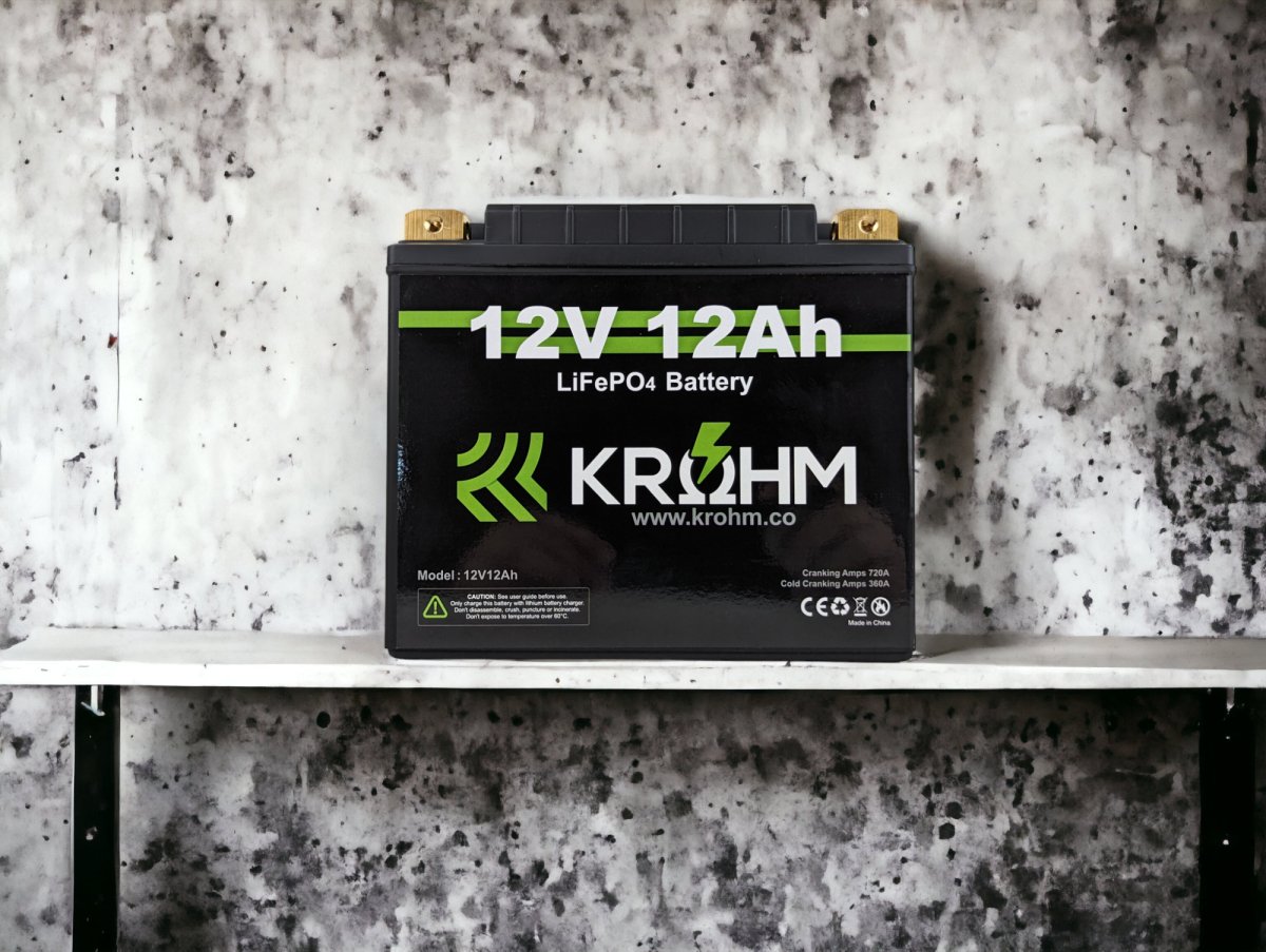 Krohm 12V 12Ah High Draw Battery - Krohm - Lithium Battery