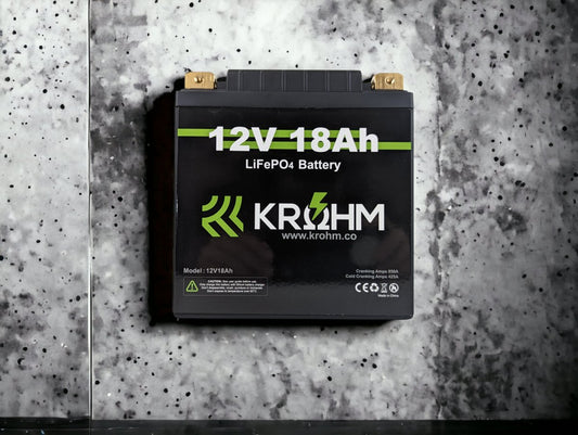 Krohm 12V 18Ah High Draw Battery - Krohm - Lithium Battery
