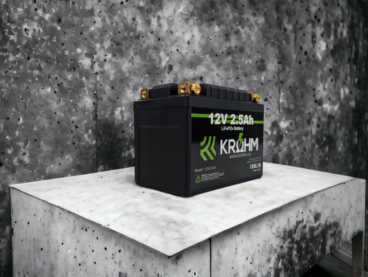 Krohm 12V 2.5Ah High Draw Battery - Krohm - Lithium Battery