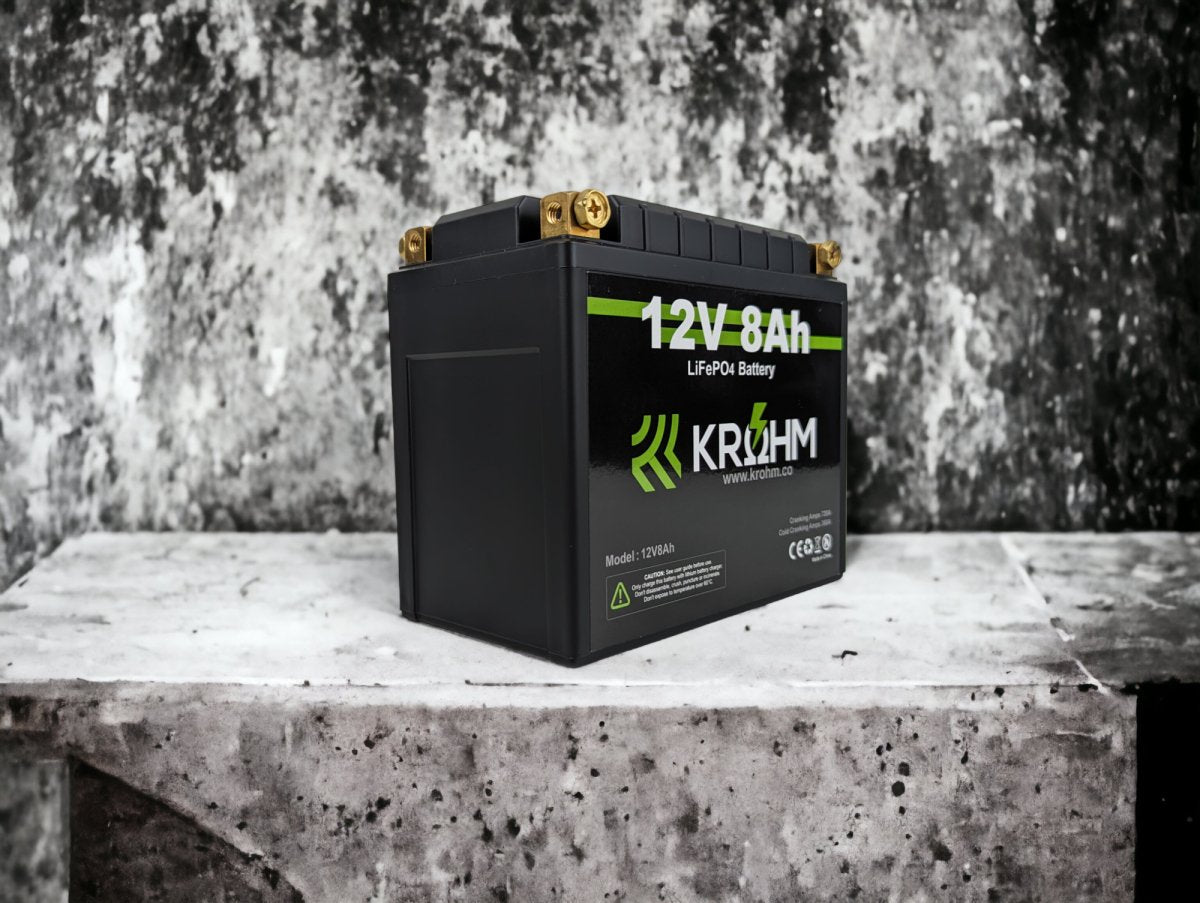 Krohm 12V 8Ah High Draw Battery - Krohm - Lithium Battery