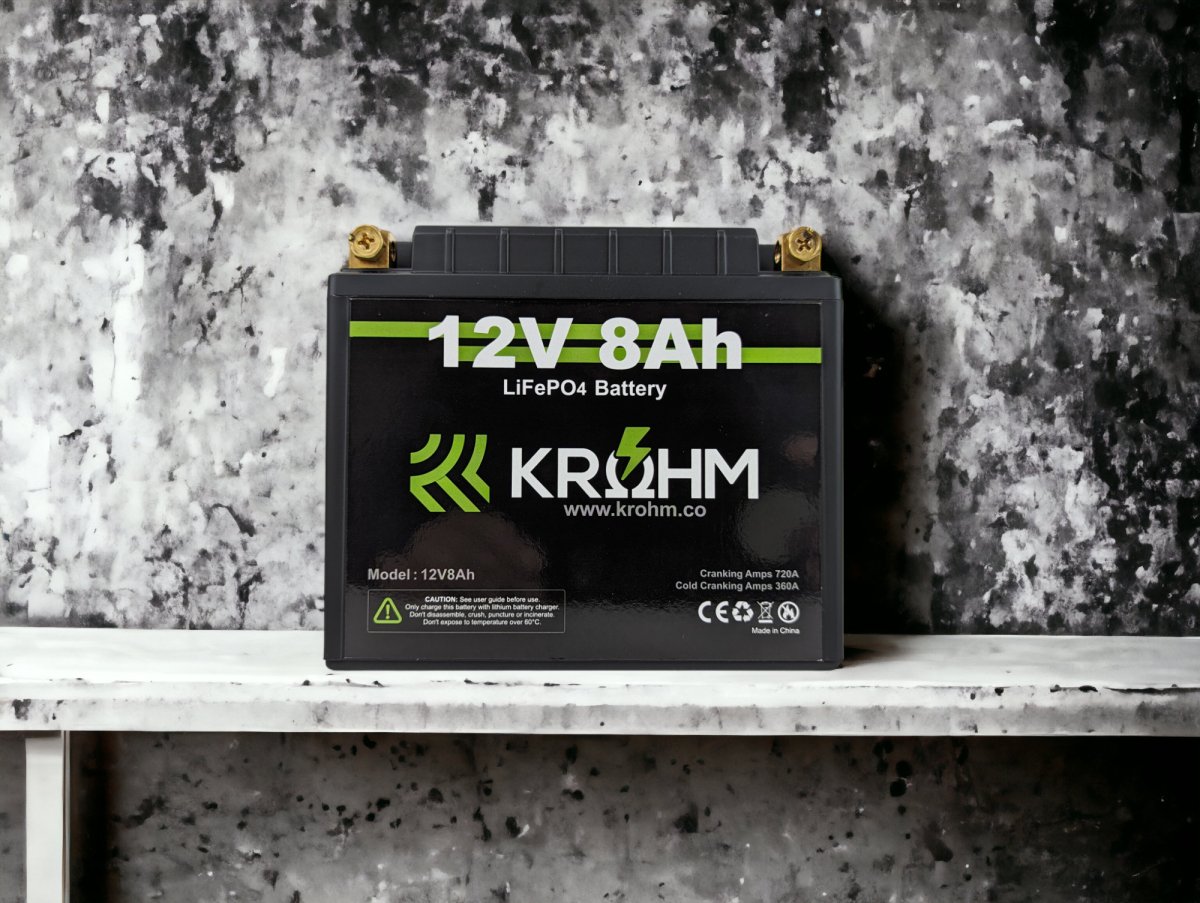 Krohm 12V 8Ah High Draw Battery - Krohm - Lithium Battery