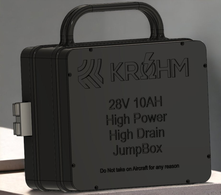 Krohm High 28V 10Ah Draw Airplane Jumpstem - Krohm - Lithium Battery