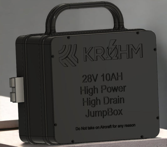 Krohm High 28V 10Ah Draw Airplane Jumpstem - Krohm - Lithium Battery